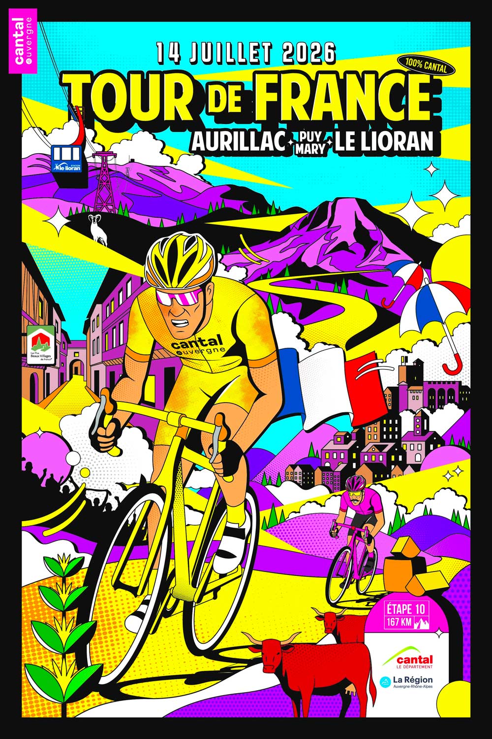 À l'occasion du passage du Tour de France sur notre commune, la municipalité de Saint-Jacques-des-Blats met en place un stationnement temporaire.