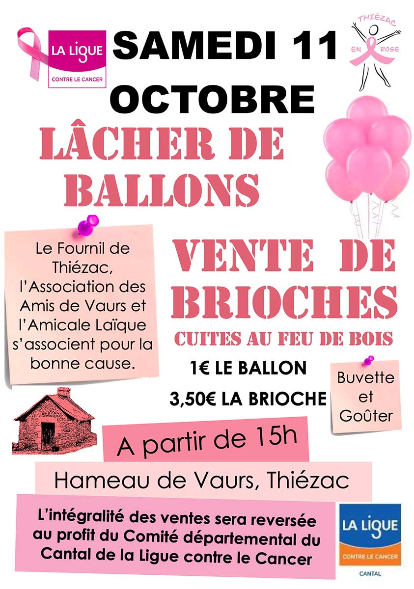 Affiche Thiezac en Rose 2025