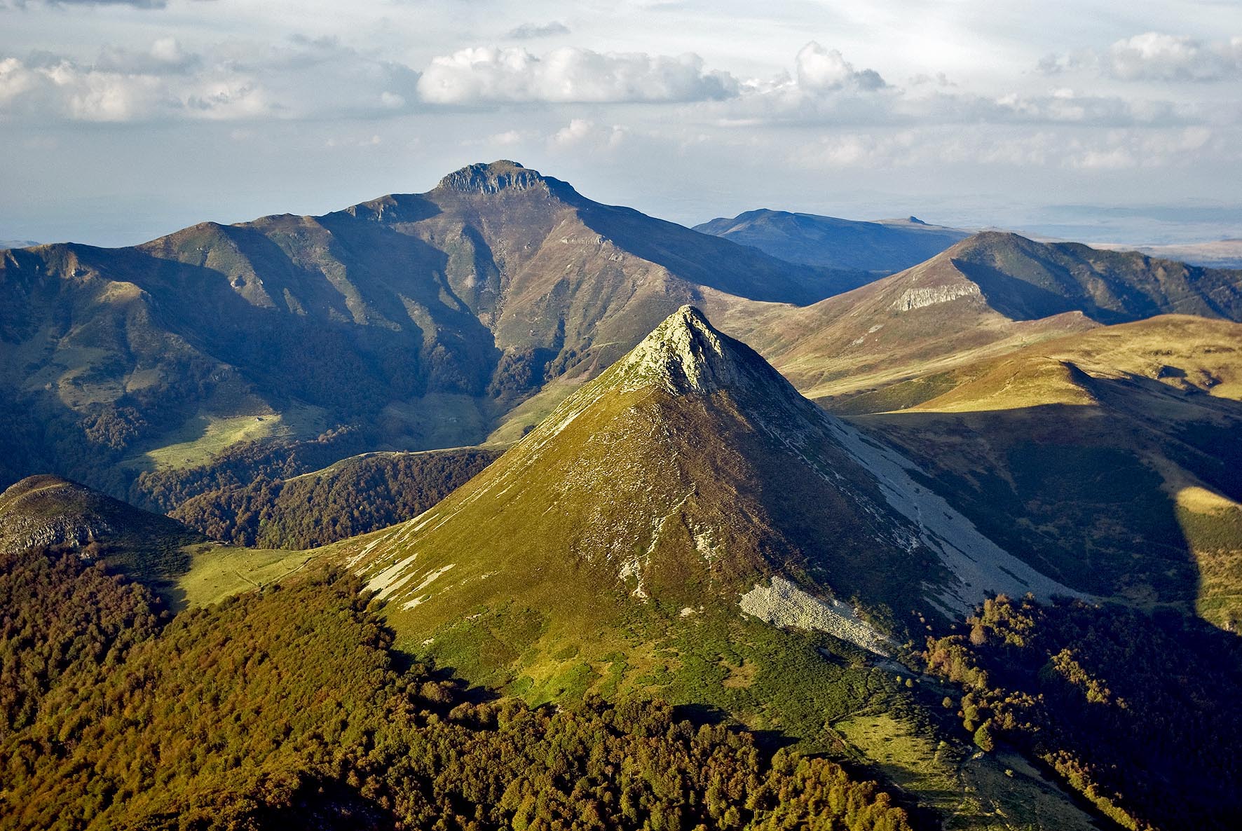 Puy Griou, vue aérienne ©Frédéric Lécuyer