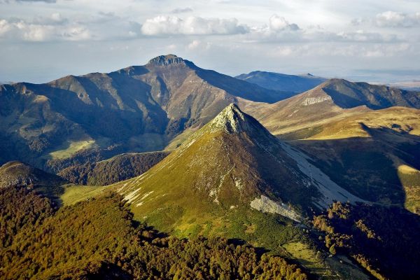 Puy Griou, vue aérienne ©Frédéric Lécuyer